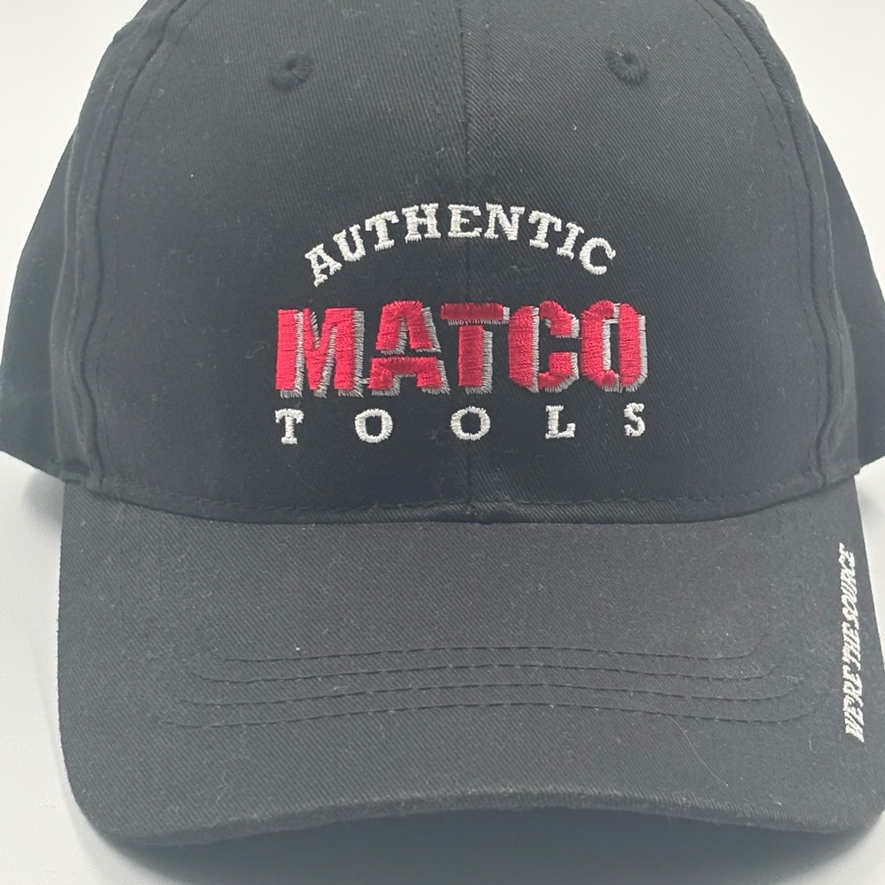 Authentic Matco Tools Black Baseball Cap - Red Em… - image 3